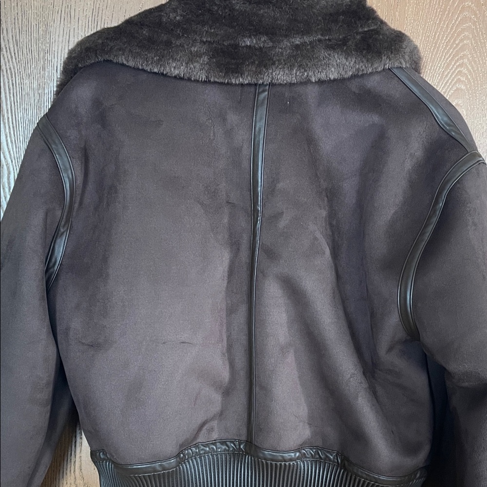 NWT - Jason Wu Dark Brown Shearling Jacket - Picture 11 of 11